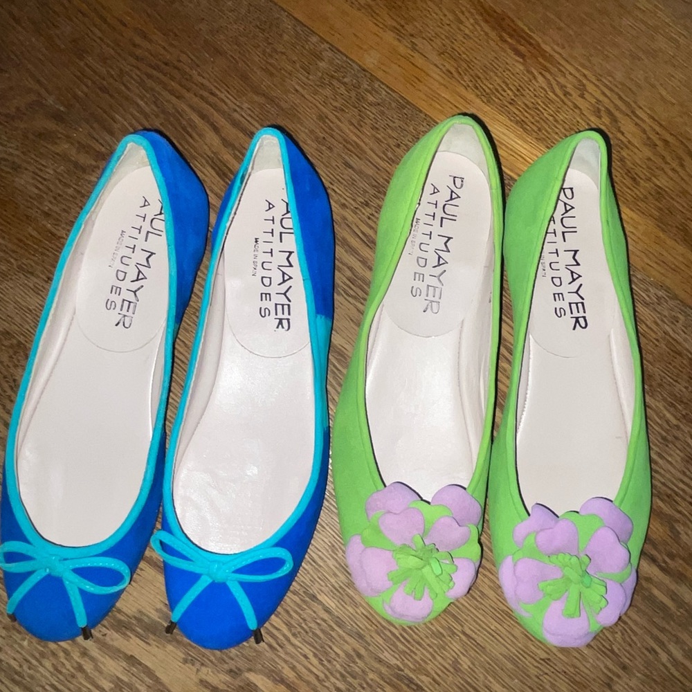 Paul Mayer Women’s Ballet Flats (2) in new like condition size 6 1/2 B